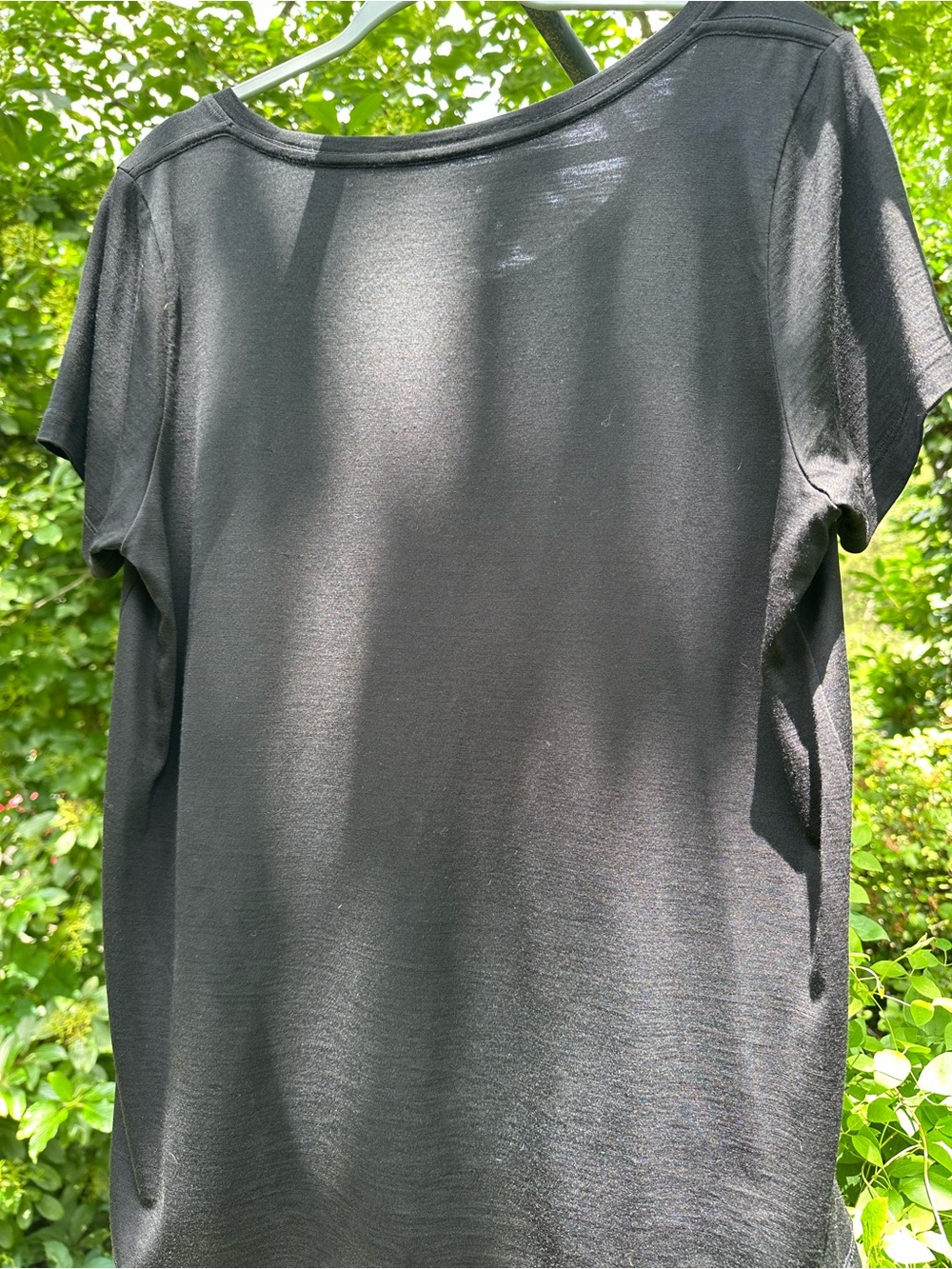 Wool& Black Stella Scoop Neck Short Sleeve Women's Tee - Picture 2 of 2
